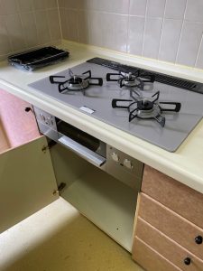 ビルトインコンロ、レンジフード取替工事